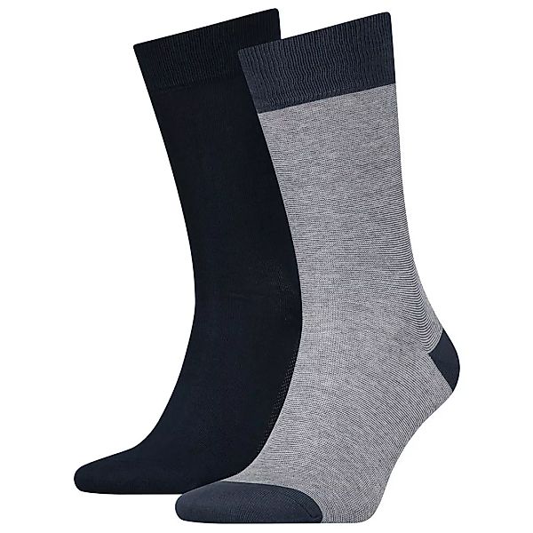 Levi´s ® 168sf Regular Micro Stripe Socken 2 Paare EU 43-46 Mid Denim günstig online kaufen