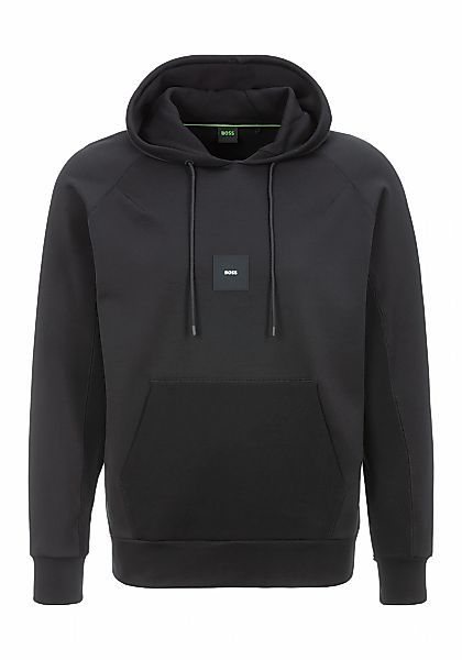 BOSS GREEN Kapuzensweatshirt "Soody Rib", mit Logo-Badge und Kordelzug günstig online kaufen