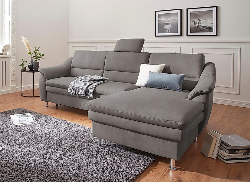 sit&more Ecksofa »Cardoso L-Form«, mit Federkern, wahlweise mit Bettfunktio günstig online kaufen