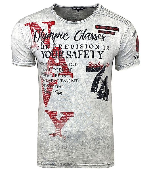 Baxboy T-Shirt Kurzarm Verwaschen Vintage Used günstig online kaufen