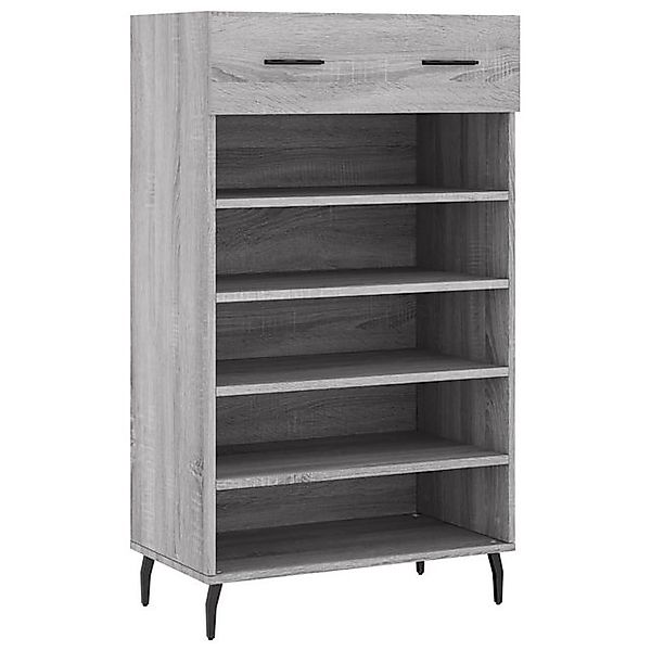 vidaXL Schuhschrank Schuhregal Grau Sonoma 60x35x105 cm Holzwerkstoff günstig online kaufen