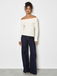 Apricot Strickpullover Strickpullover mit breitem Bardot-Ausschnitt günstig online kaufen