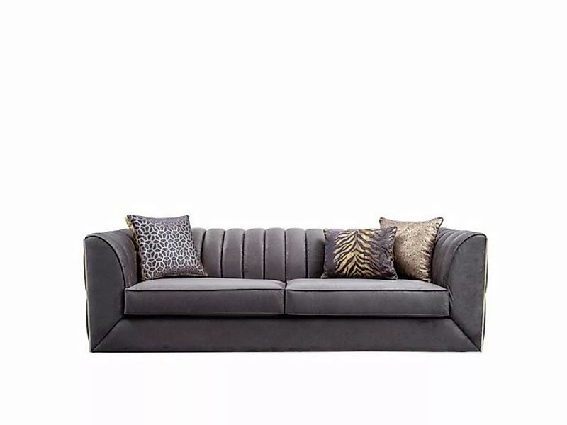 JVmoebel Sofa Luxuriöser Dreisitzer Wohnzimmermöbel Moderne Couch Textilsof günstig online kaufen