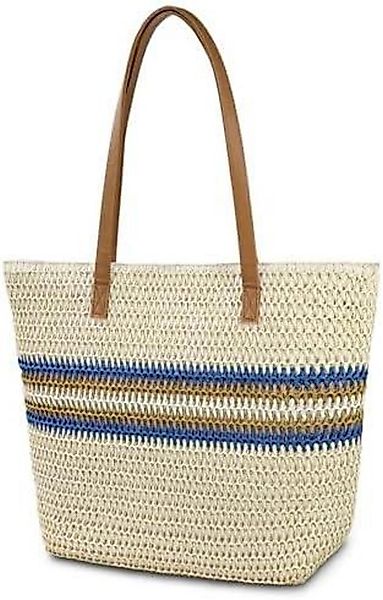 LuxusKollektion Strandtasche Strohtasche Strandtasche Damen Stroh günstig online kaufen