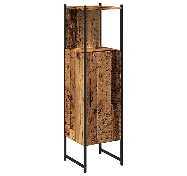 vidaXL Badezimmerspiegelschrank Badschrank Altholz-Optik 33x33x120,5 cm Hol günstig online kaufen