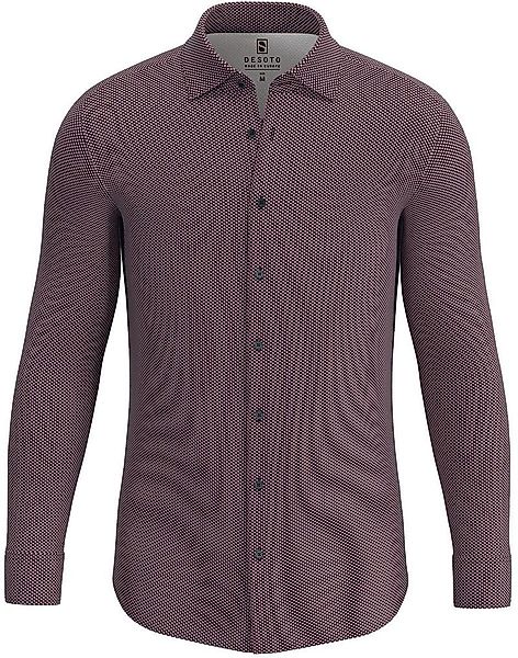 DESOTO Hemd Kent Druck Rot - Größe M günstig online kaufen
