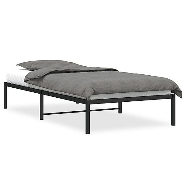 furnicato Bettgestell Metall Schwarz 107x203 cm (1-tlg) günstig online kaufen