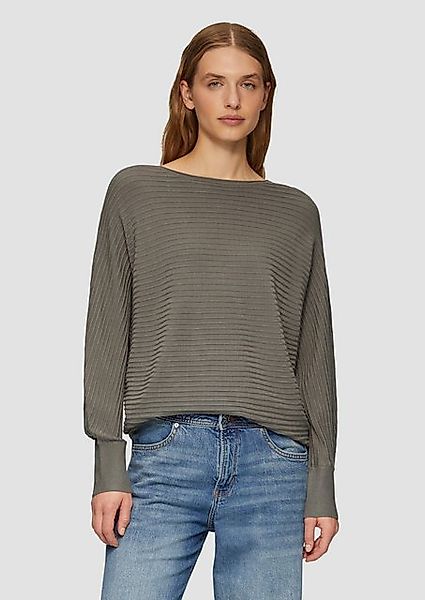 s.Oliver Strickpullover Weicher Strickpullover aus Viskosemix mit Fledermau günstig online kaufen