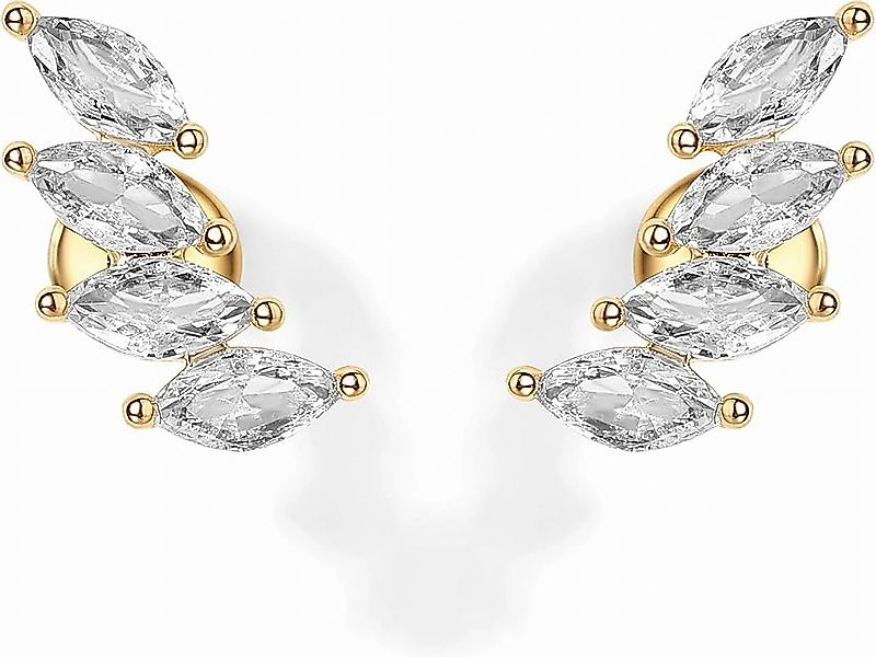 Jumpeak Paar Ohrstecker 585 Gold, Diamanten im Marquise-Schliff, exquisite günstig online kaufen