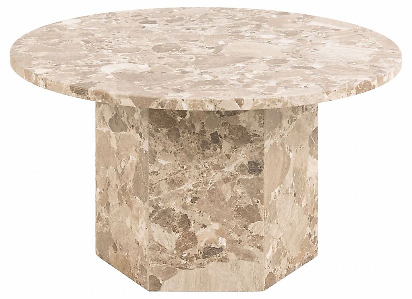 ACTONA GROUP Couchtisch "Naxos", Rund Couchtisch, matt Latte lackiert Marmo günstig online kaufen