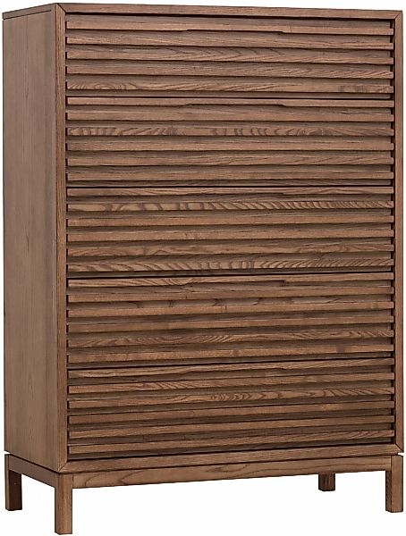 andas Highboard "Tanner Highboard aus Eschenholz mit fünf Schubladen", (1 S günstig online kaufen