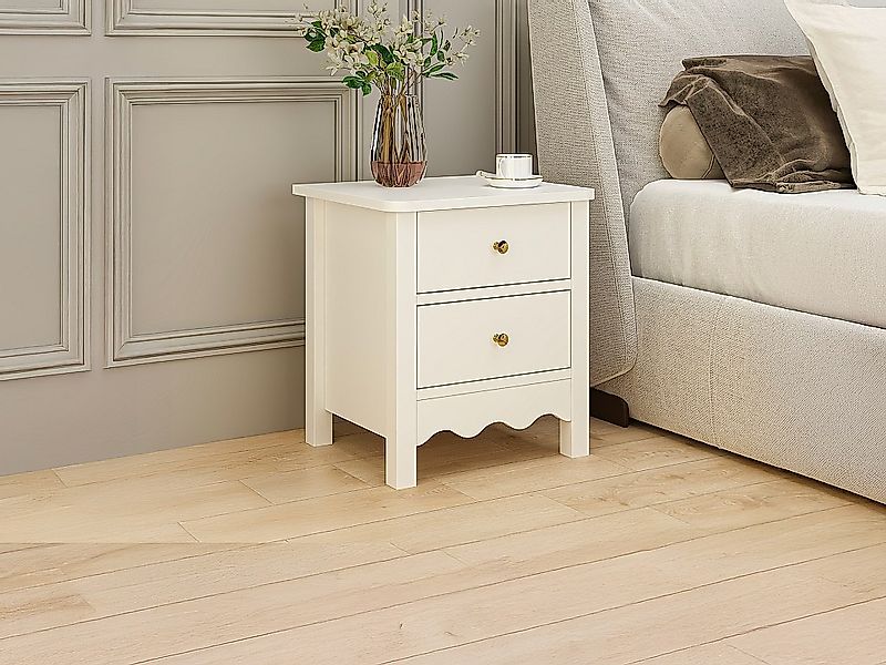 Set mit 2 Nachttischen - 2 Schubladen - Weiß - ILIZANA günstig online kaufen