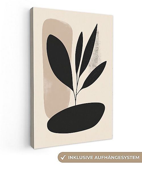 OneMillionCanvasses® Leinwandbild Pflanze - Beige - Japanisch, Fotodruck (1 günstig online kaufen