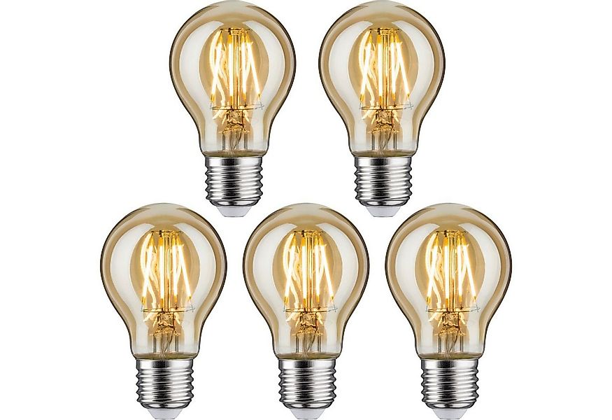 Paulmann LED-Leuchtmittel LED Standardform 4,7W E27 2500K, E27, 5 St., Extr günstig online kaufen