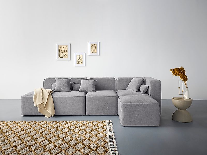 Home affaire Ecksofa "Sundstrup L-Form" Modulserie, individuelle Zusammenst günstig online kaufen