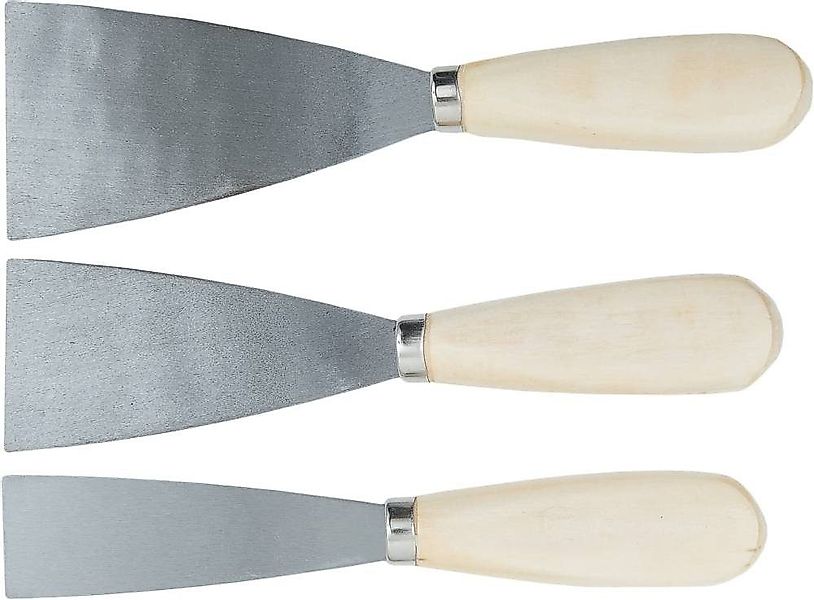 Connex Tapetenspachtel Spachtelset 3-teilig Holzgriff günstig online kaufen