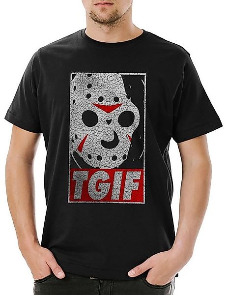 Urban Backwoods Print-Shirt 13th Friday Herren T-Shirt Friday the Knife Fun günstig online kaufen
