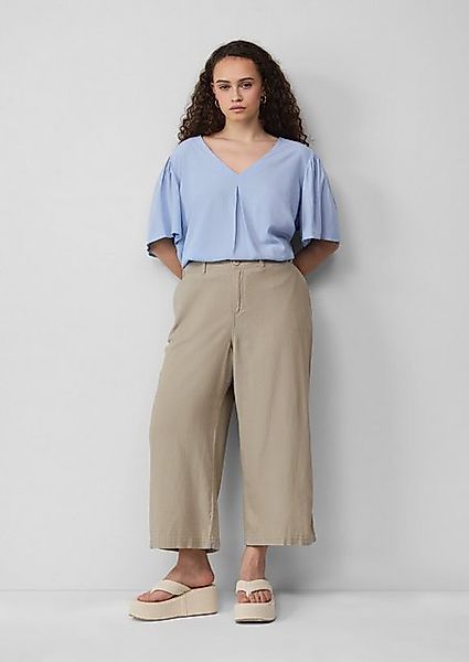 QS Stoffhose Culotte aus Leinenmix günstig online kaufen