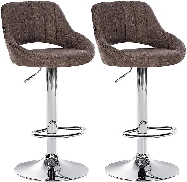 CLP Barhocker Milet Stoff (2er Set, günstig online kaufen