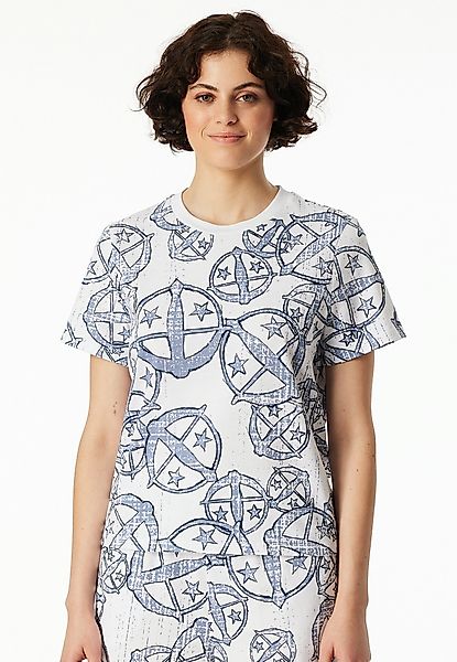 Schiesser T-Shirt Schiesser 150 Years Allover-Druck, günstig online kaufen