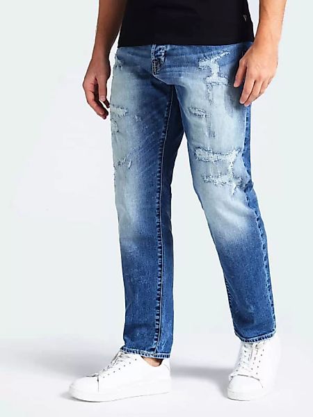 Jeans Used-Optik Abriebstellen günstig online kaufen