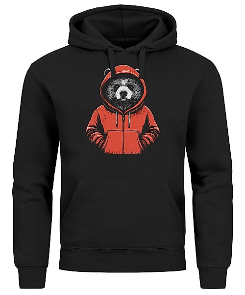 Neverless Hoodie Hoodie Herren Bär Bear günstig online kaufen
