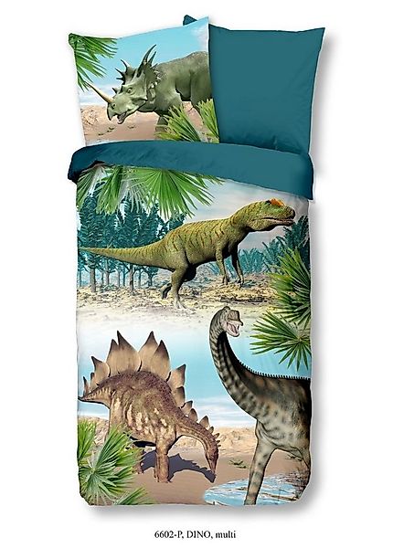 good morning Bettwäsche kinderbettwäsche dinosaurier 135x200 80x80cm dino J günstig online kaufen