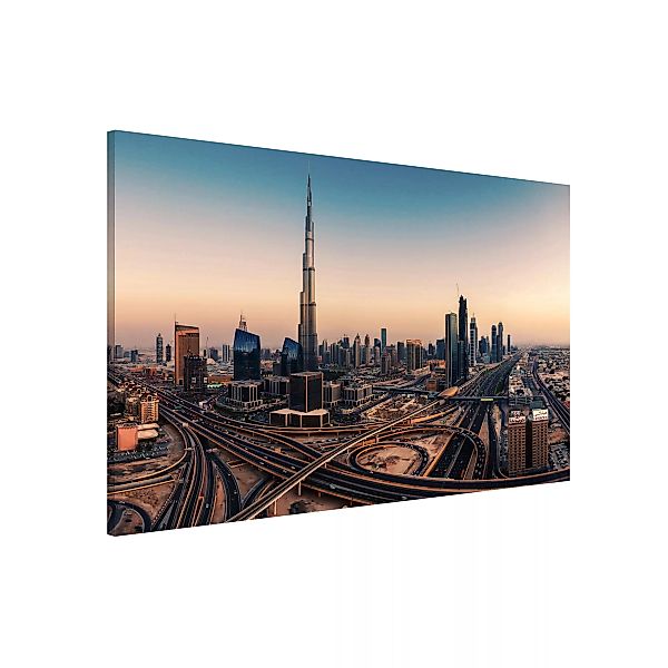 Magnettafel Architektur & Skyline - Querformat 3:2 Abendstimmung in Dubai günstig online kaufen