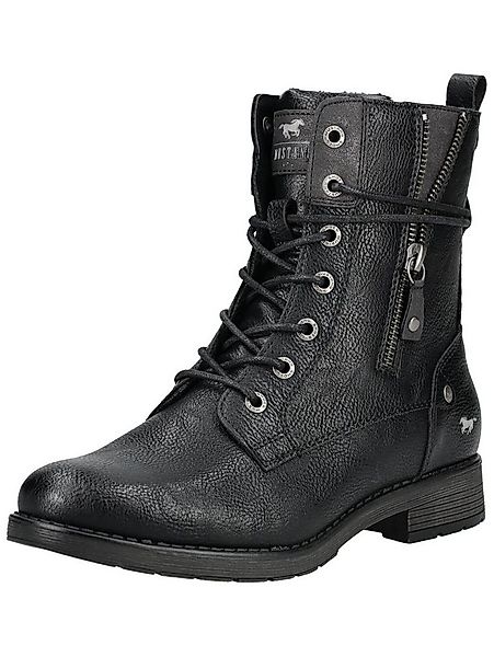 Mustang Shoes Mustang Shoes Stiefelette Lederimitat Schnürstiefelette günstig online kaufen