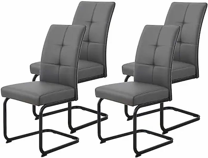 HELA Freischwinger »MALTA« (Set) 4 Stk.verschiedene Bezüge, Gestell Hochkan günstig online kaufen