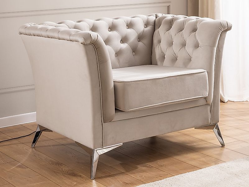 S-Style Möbel Chesterfield-Sessel Whitby aus Samt günstig online kaufen