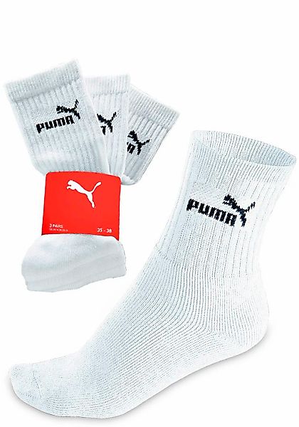 PUMA Freizeitsocken 3 Stk. tlg. Atmungsaktiv, feuchtigkeitsregulierend, Str günstig online kaufen