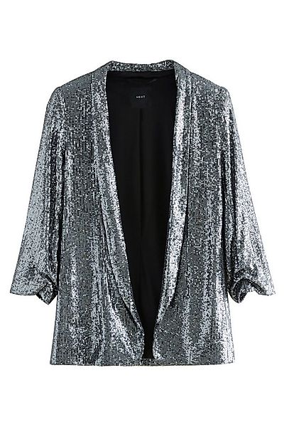 Next Jackenblazer Blazer mit gerafften Ärmeln und Pailletten (1-tlg) günstig online kaufen