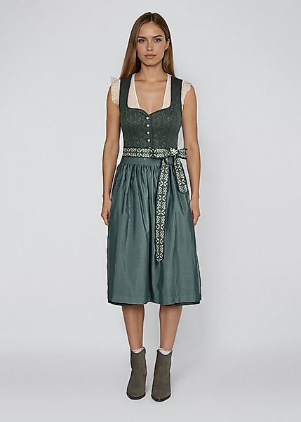 Spieth & Wensky Dirndl Heidi in Midi-Länge, extravagantes Schürzenband, Gli günstig online kaufen