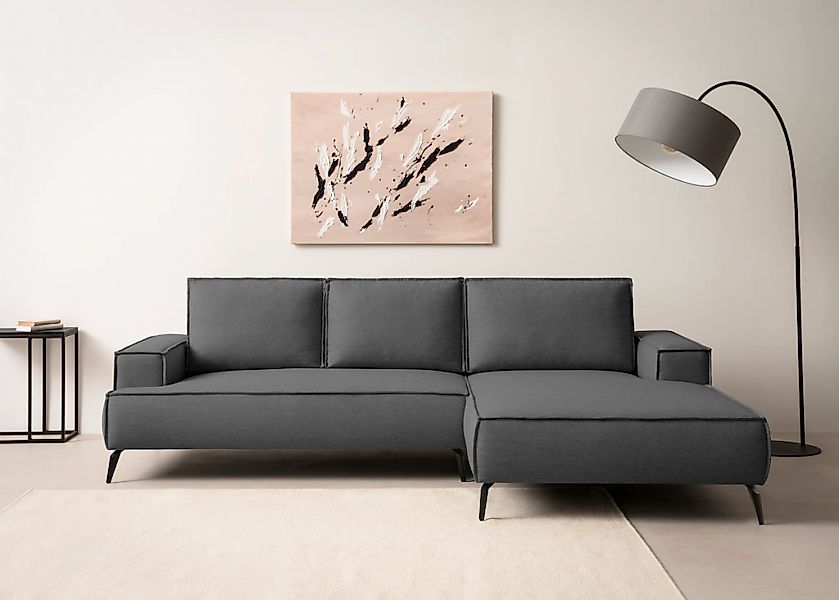 Home affaire Ecksofa "TVINNU, L-Form, 275cm, in Cord und Leinenoptik" wahlw günstig online kaufen