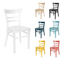 einrichtungsdesign24 Küchenstuhl Küchenstuhl Laura farbiger Holzstuhl günstig online kaufen