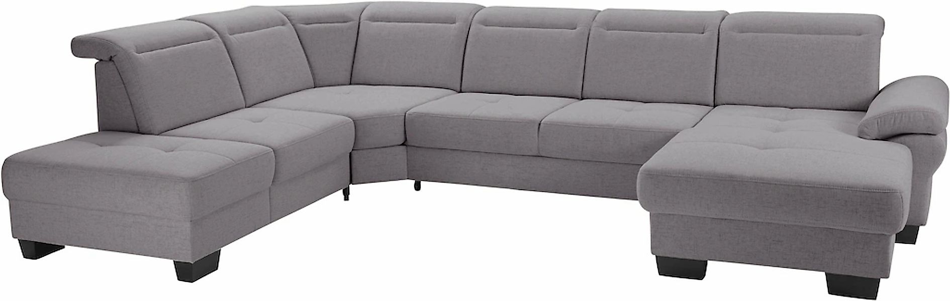 Home affaire Wohnlandschaft "Cornwall U-Form" inkl. Sitztiefenverstellung, günstig online kaufen