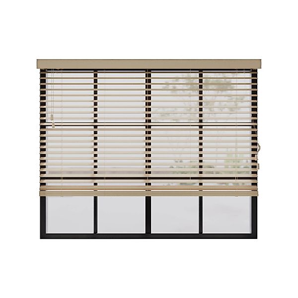 Cocoon Home Concepts Holz Jalousien 50 x 130  50mm Lamellen  Naturel günstig online kaufen