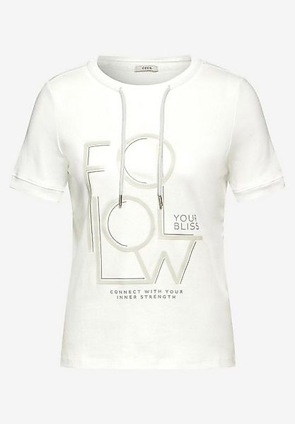 Cecil T-Shirt Follow T-Shirt with Strings günstig online kaufen