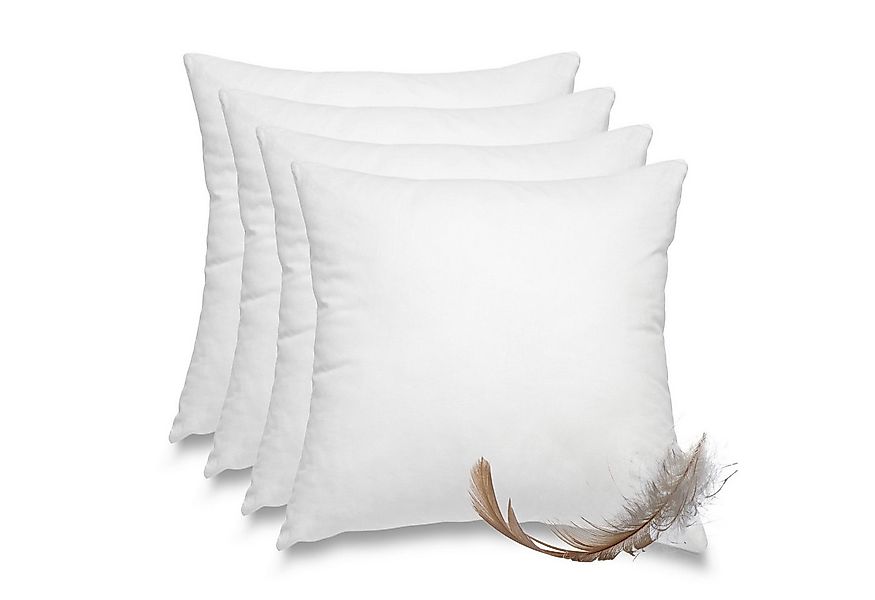 wometo Federkissen 4er Pack, 40x40 cm, Füllung: Federn, 4, OEKO-TEX®, Kisse günstig online kaufen