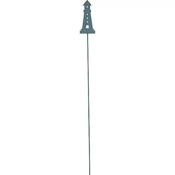 Metallstecker Leuchtturm 82 cm Hellblau günstig online kaufen