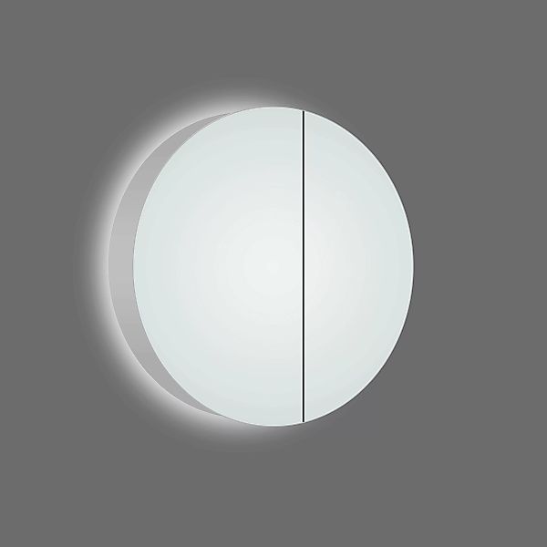 Talos Badezimmerspiegelschrank Ø: 60 cm, LED-Beleuchtung, aus Aluminium und günstig online kaufen