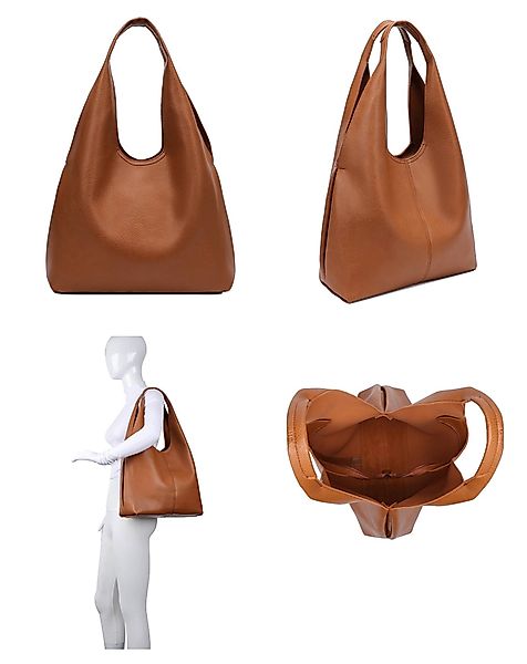 ITALYSHOP24 Schultertasche DAMEN XXL SHOPPER Set günstig online kaufen