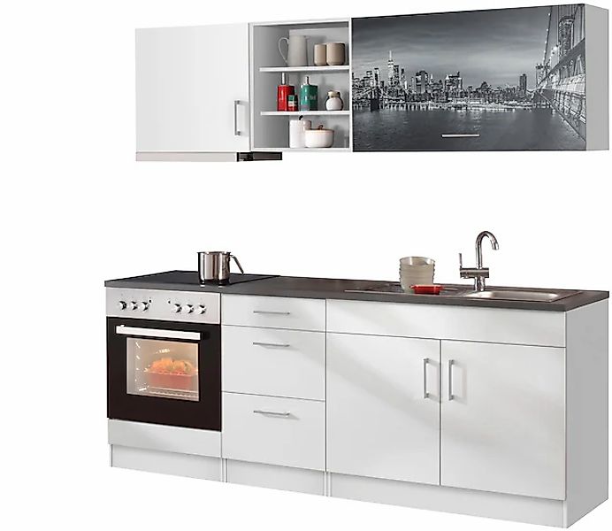 KOCHSTATION Küchenzeile »KS-Paris – Küchen mit einzigartigen Fotomotiven au günstig online kaufen