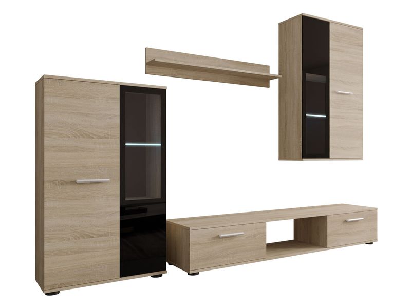 MIRJAN24 Wohnwand Salsa, (4er-Set, Hängevitrine, Wandregal, günstig online kaufen