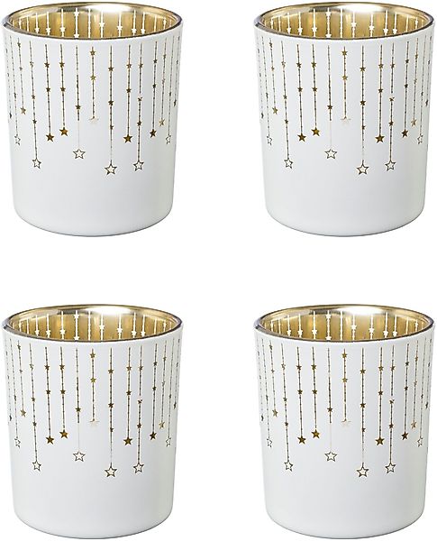 Creativ deco Teelichthalter Weihnachtsdeko (4 St), günstig online kaufen