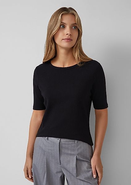 s.Oliver Kurzarmshirt T-Shirt Geripptes Jerseyshirt aus günstig online kaufen