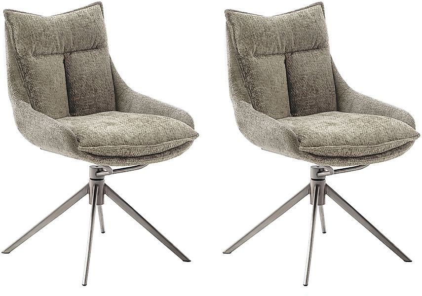 MCA furniture Esszimmerstuhl »PARKER«, Strukturstoff, (2er-Set), drehbar 36 günstig online kaufen