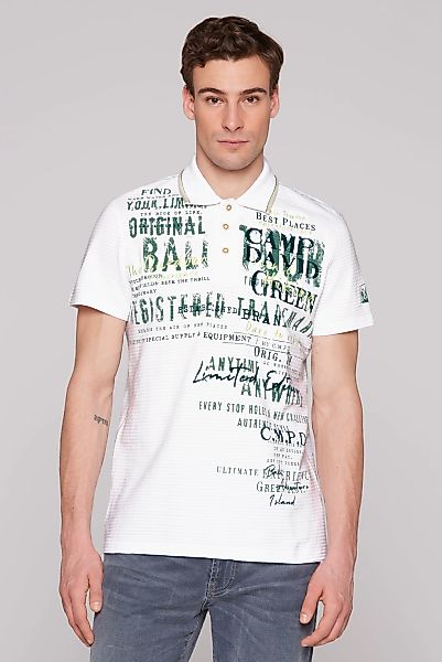 CAMP DAVID Poloshirt mit Logo Print günstig online kaufen