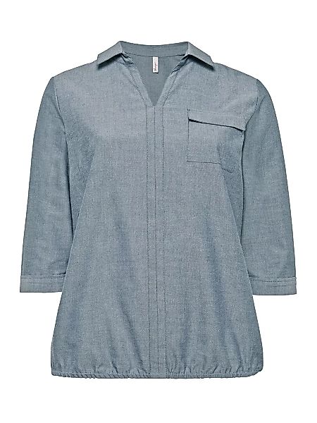 Sheego Tunika "Große Größen", mit Hemdkragen und elastischem Saum günstig online kaufen